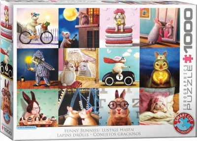 Puzzle Legrační králíci 1000 dílků