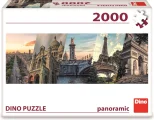 DINO Panoramatické puzzle Paříž koláž 2000 dílků
