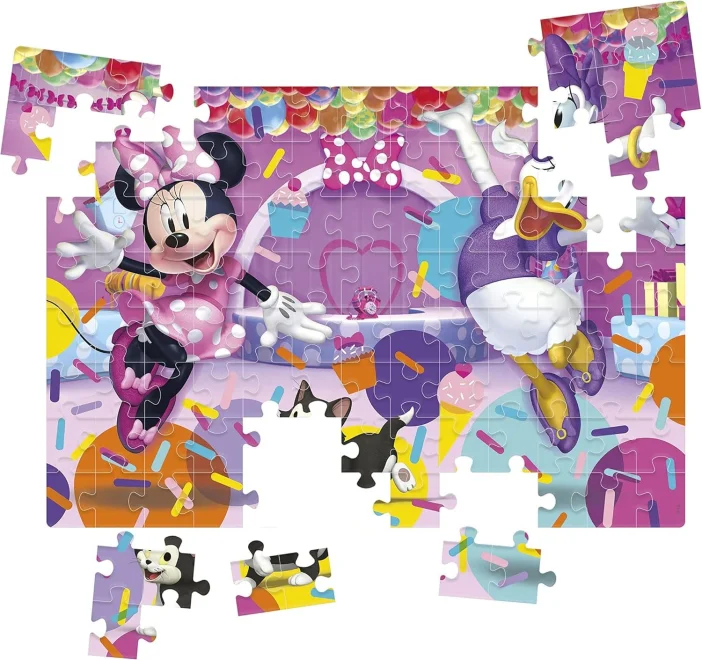 CLEMENTONI Puzzle Minnie a Daisy 104 dílků