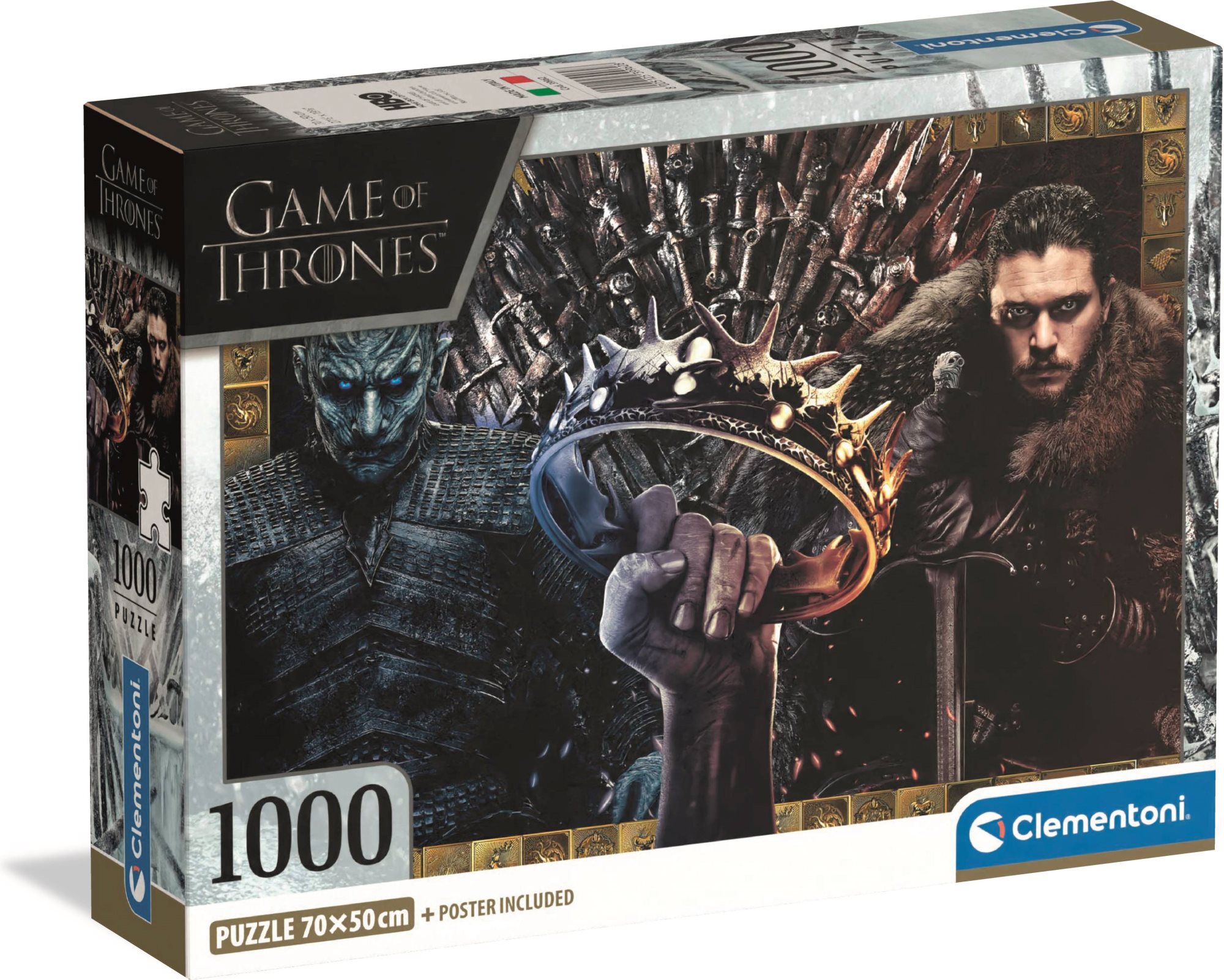 CLEMENTONI Puzzle Hra o trůny: Koruna 1000 dílků