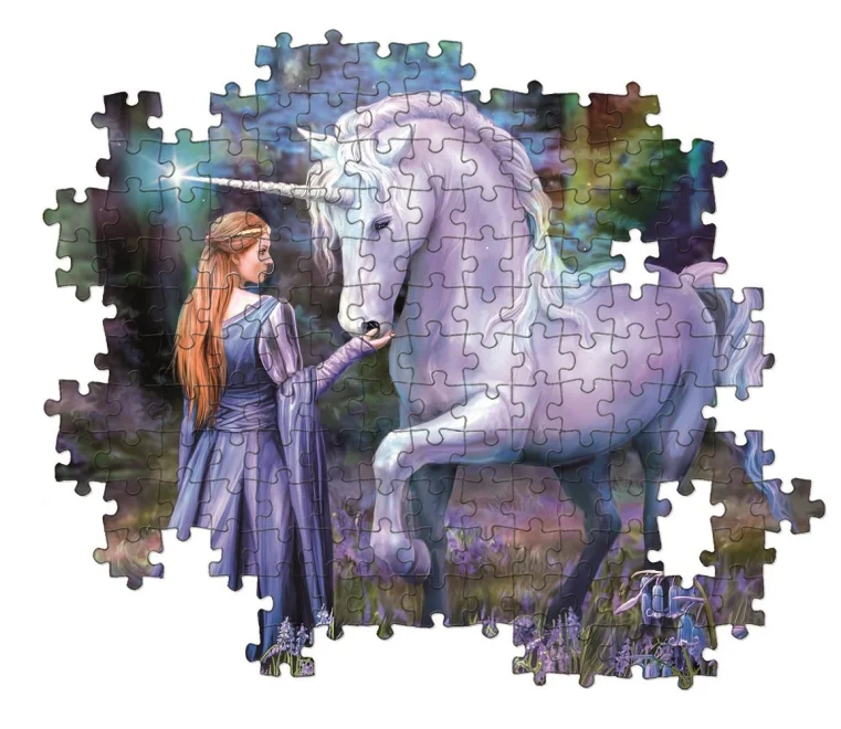 CLEMENTONI Puzzle Lesy s modrými zvonky 1500 dílků