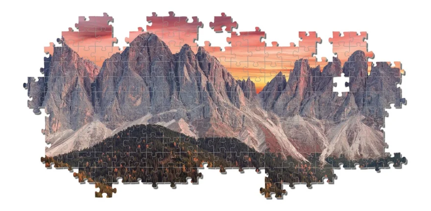 CLEMENTONI Puzzle Údolí Val di Funes 2000 dílků