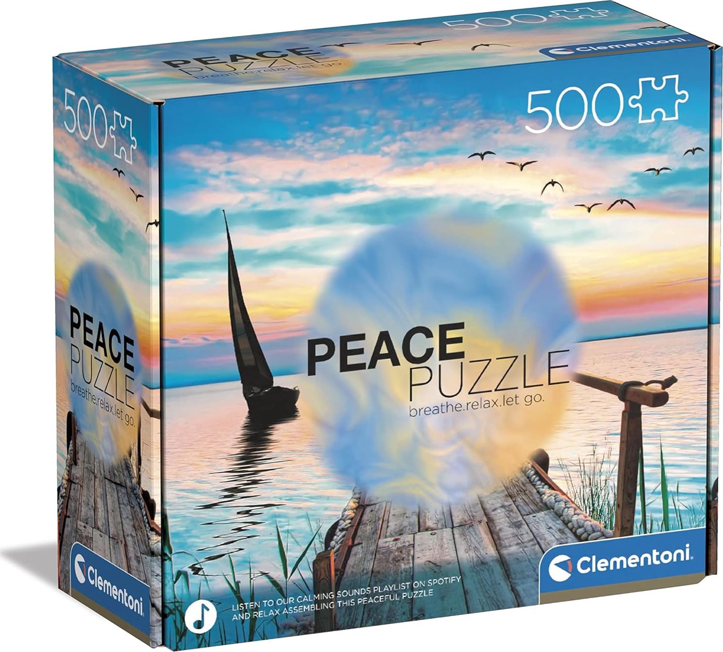 CLEMENTONI Peace puzzle: Klidný vítr 500 dílků