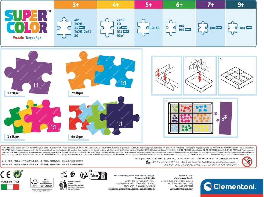 CLEMENTONI Puzzle Prasátko Peppa 10v1