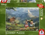 SCHMIDT Puzzle Mickey & Minnie v Alpách 1000 dílků