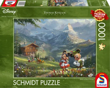 Puzzle Mickey & Minnie v Alpách 1000 dílků