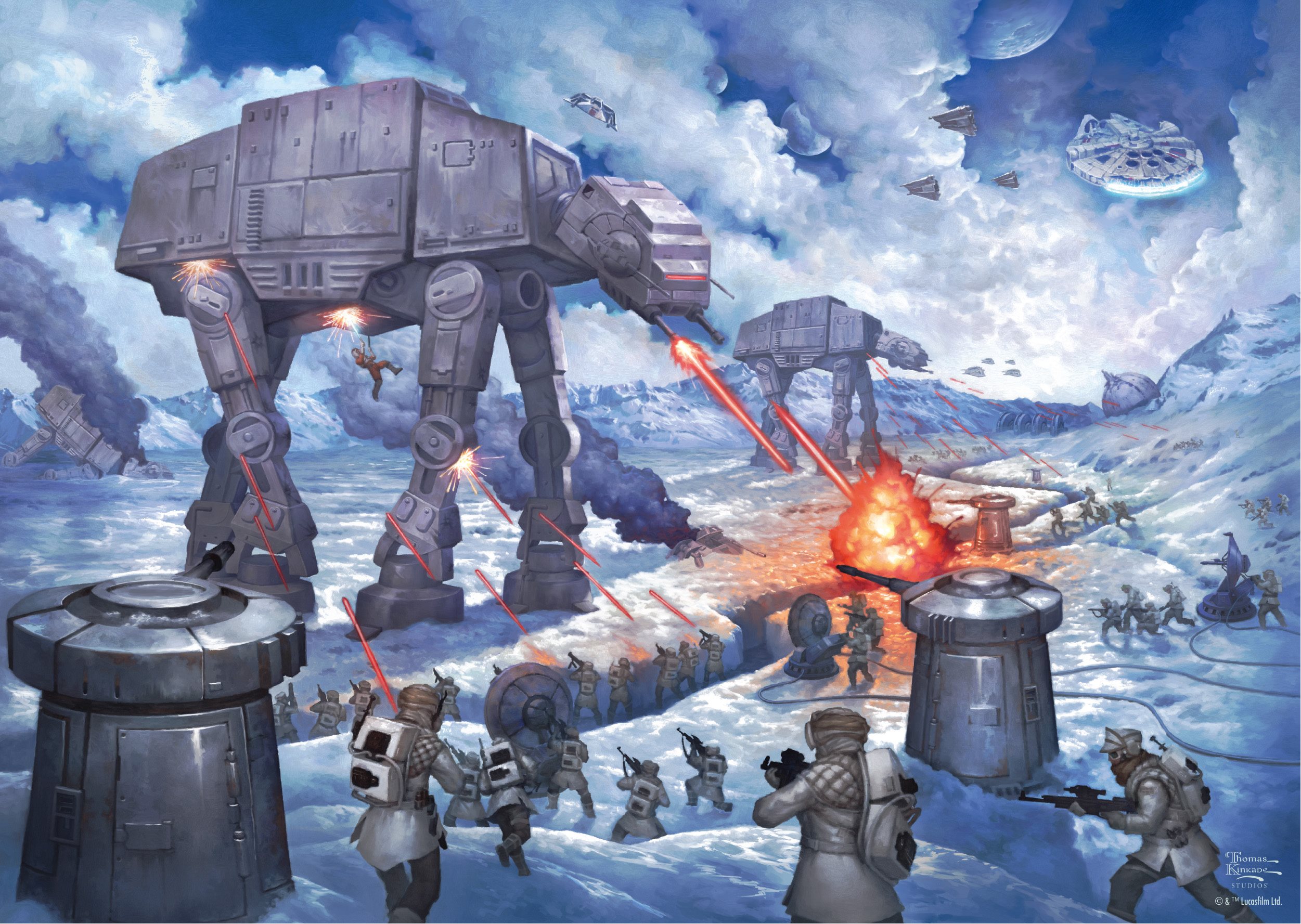 SCHMIDT Puzzle Star Wars: Bitva o planetu Hoth 1000 dílků