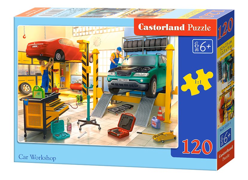 CASTORLAND Puzzle Autodílna 120 dílků