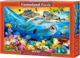 CASTORLAND Puzzle Delfíni v tropech 1000 dílků