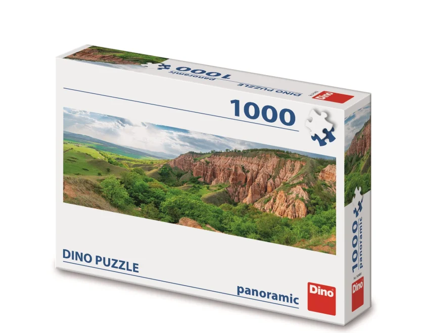 DINO Panoramatické puzzle Červená rokle 1000 dílků