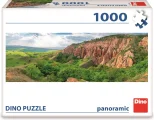 DINO Panoramatické puzzle Červená rokle 1000 dílků