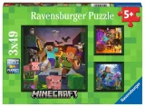 Ravensburger Puzzle Minecraft Biomes 3x49 dílků