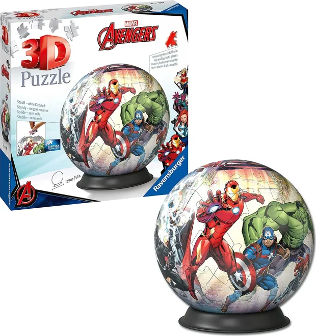 RAVENSBURGER 3D Puzzleball Marvel: Avengers 73 dílků