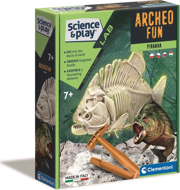 Science&Play ArcheoFun: Piraňa (svítící ve tmě)
