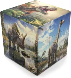 Hlavolam Magic Cube Magická kostka 3x3 - dinosauři