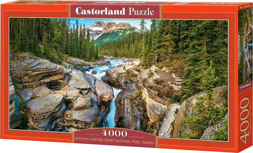 CASTORLAND Puzzle Kaňon Mistaya, Národní park Banff, Kanada 4000 dílků