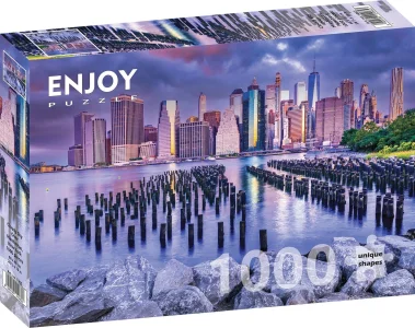 Puzzle Zatažená obloha nad Manhattanem, New York 1000 dílků