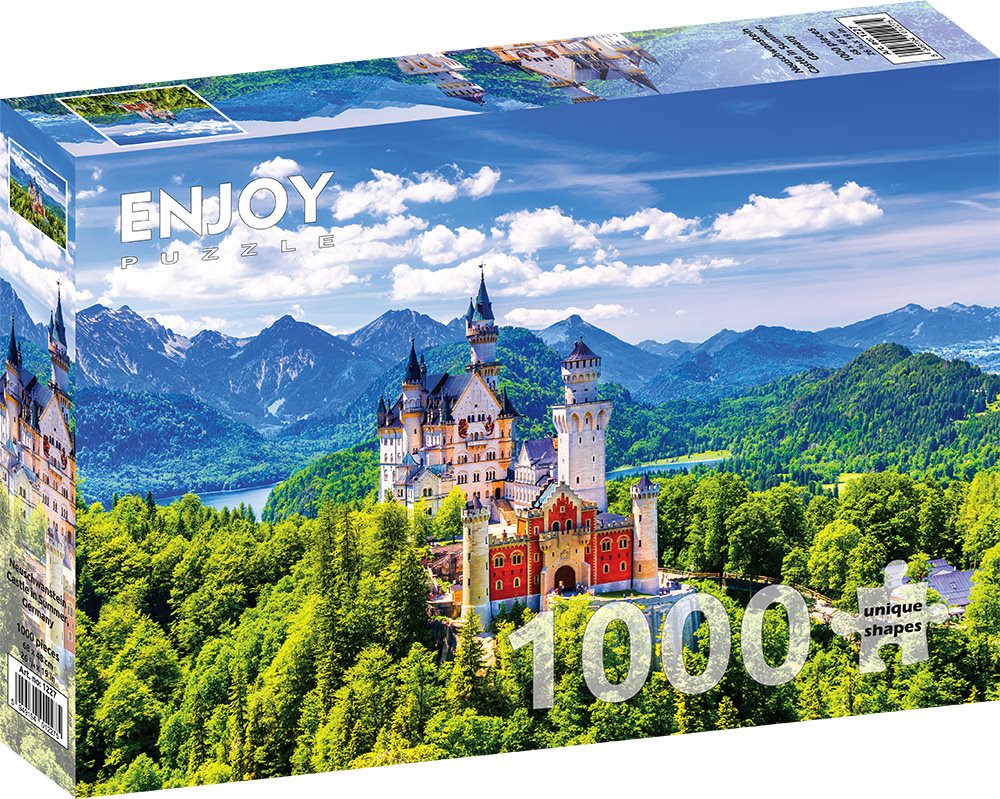 ENJOY Puzzle Zámek Neuschwanstein v létě, Německo 1000 dílků
