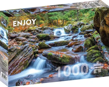 Puzzle Lesní říčka na podzim 1000 dílků