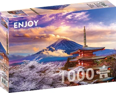 Puzzle Hora Fudži na jaře, Japonsko 1000 dílků