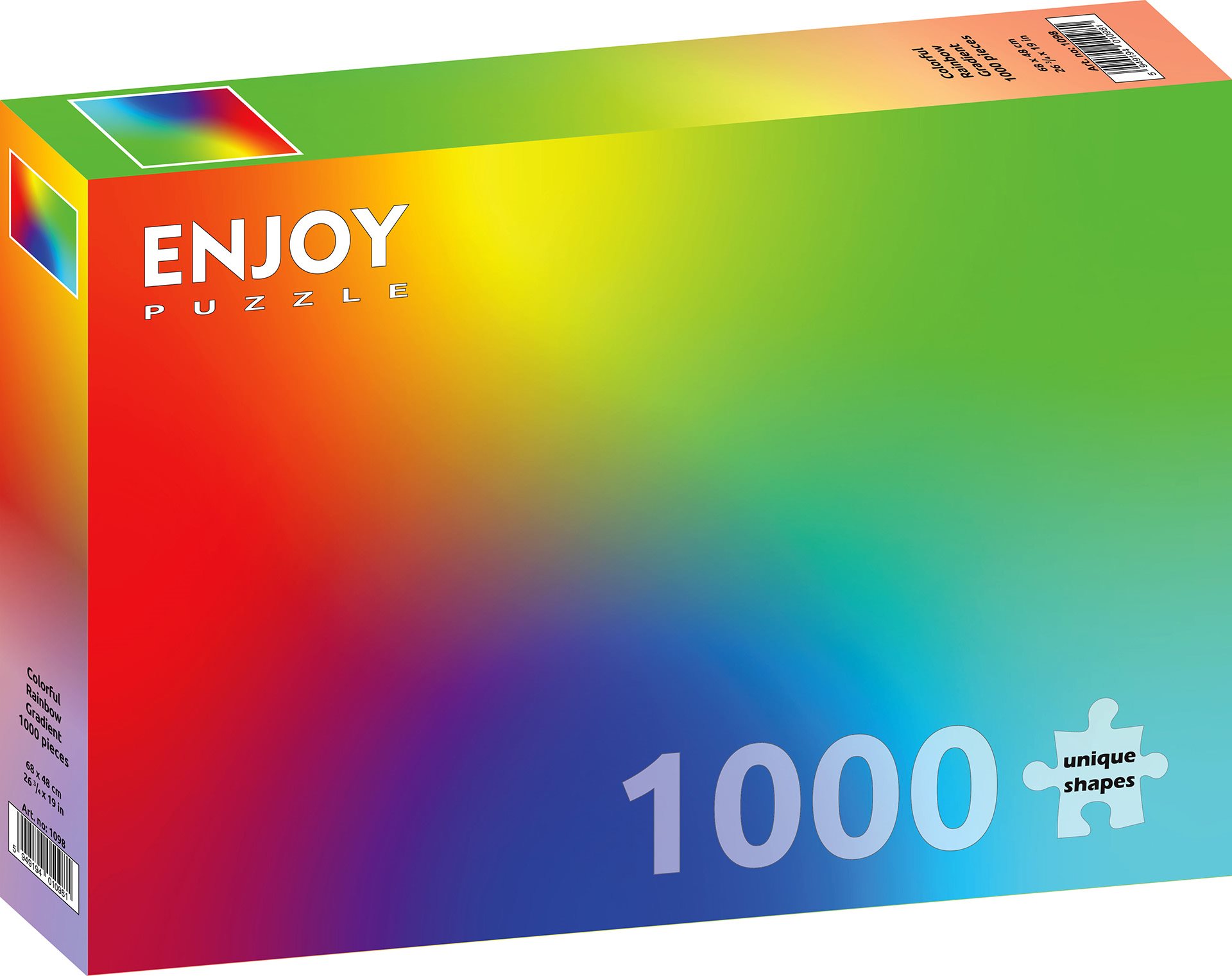 ENJOY Puzzle Barevný duhový gradient 1000 dílků
