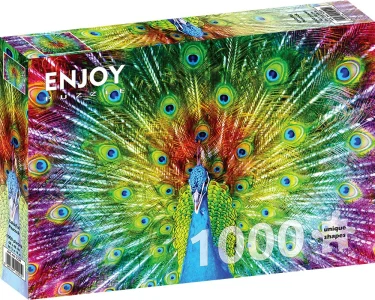 Puzzle Barevný páv 1000 dílků