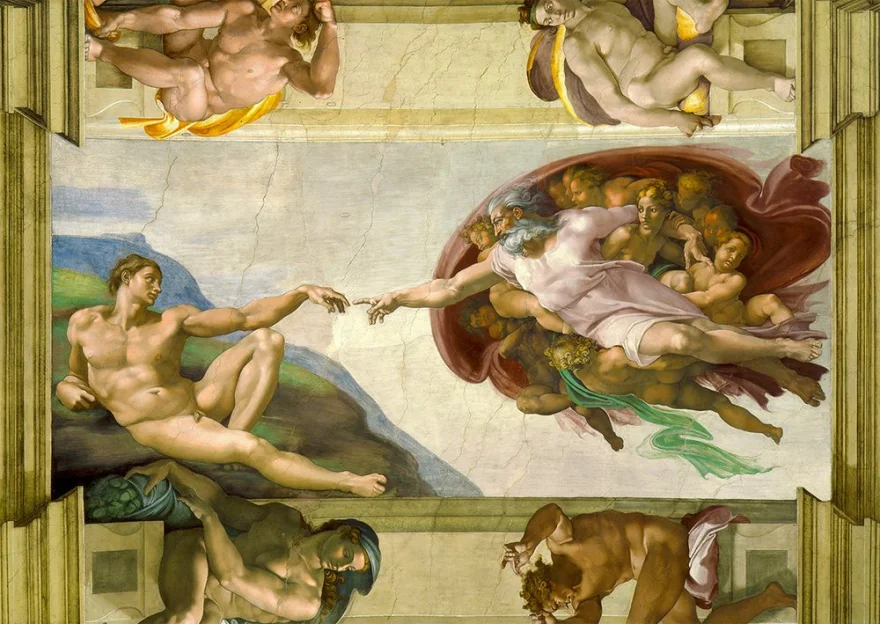 Enjoy Puzzle Michelangelo Buonarroti: Stvoření Adama 1000 dílků