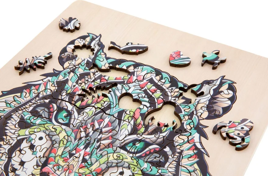 Moxy Obrysové puzzle Tygr 132 dílků