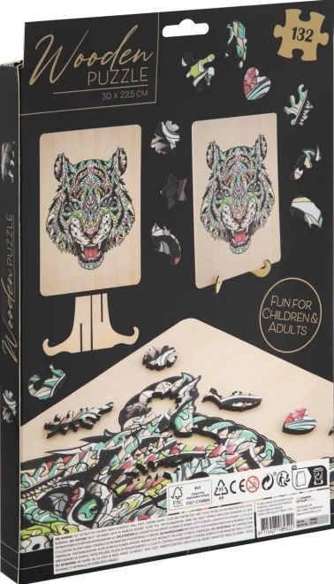 Moxy Obrysové puzzle Tygr 132 dílků