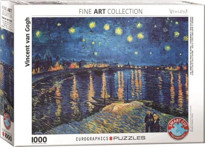 Puzzle Hvězdná noc nad Rhonou 1000 dílků