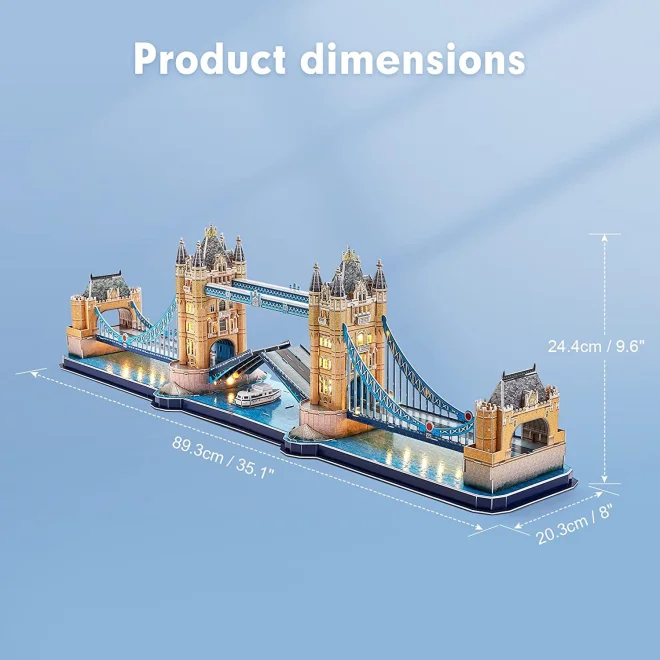 CUBICFUN Svítící 3D puzzle Tower Bridge 222 dílků