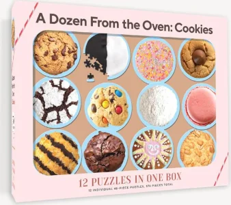 Sada 12 puzzle Tucet z trouby: Cookies 576 dílků