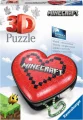 RAVENSBURGER 3D puzzle Srdce Minecraft 54 dílků