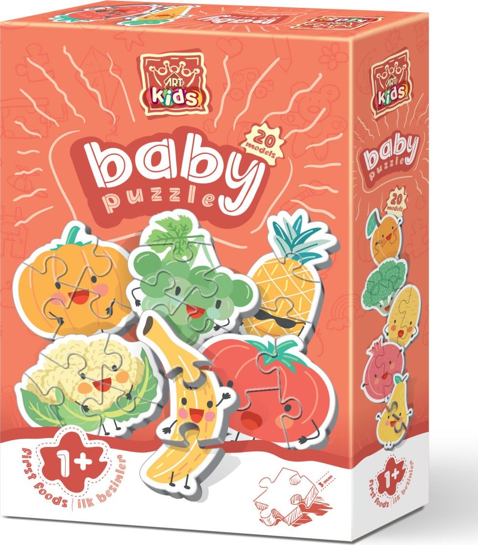 ART PUZZLE Baby Puzzle Ovoce a zelenina (2-4 dílky)