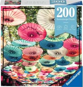 Puzzle Ravensburger 200 dílků Moment: Deštníky