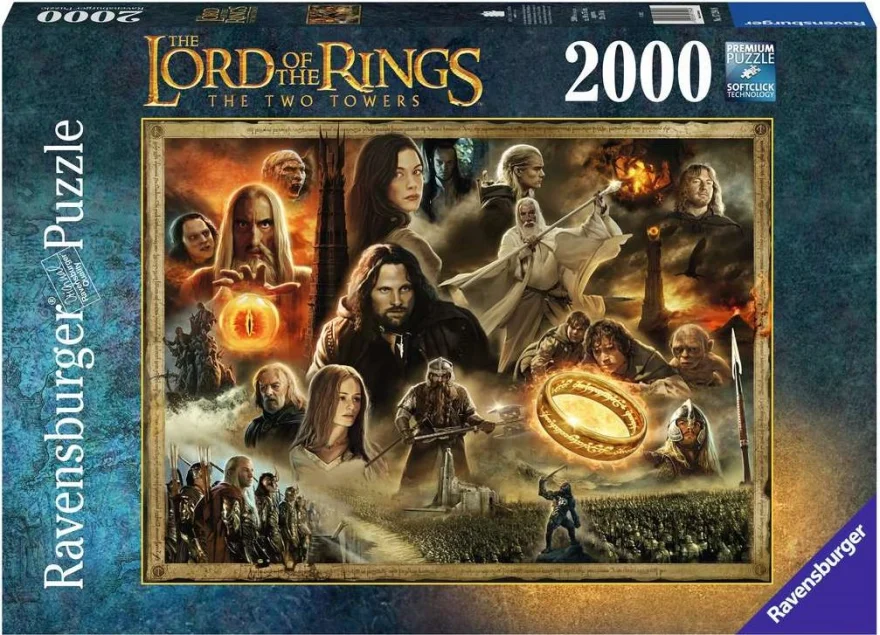 RAVENSBURGER Puzzle Pán prstenů: Dvě věže 2000 dílků
