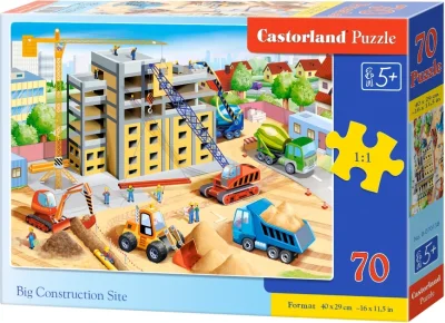 Puzzle Velké staveniště 70 dílků