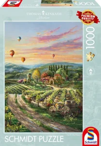 Puzzle Schmidt 1000 dílků Thomas Kinkade - Poklidná vinice