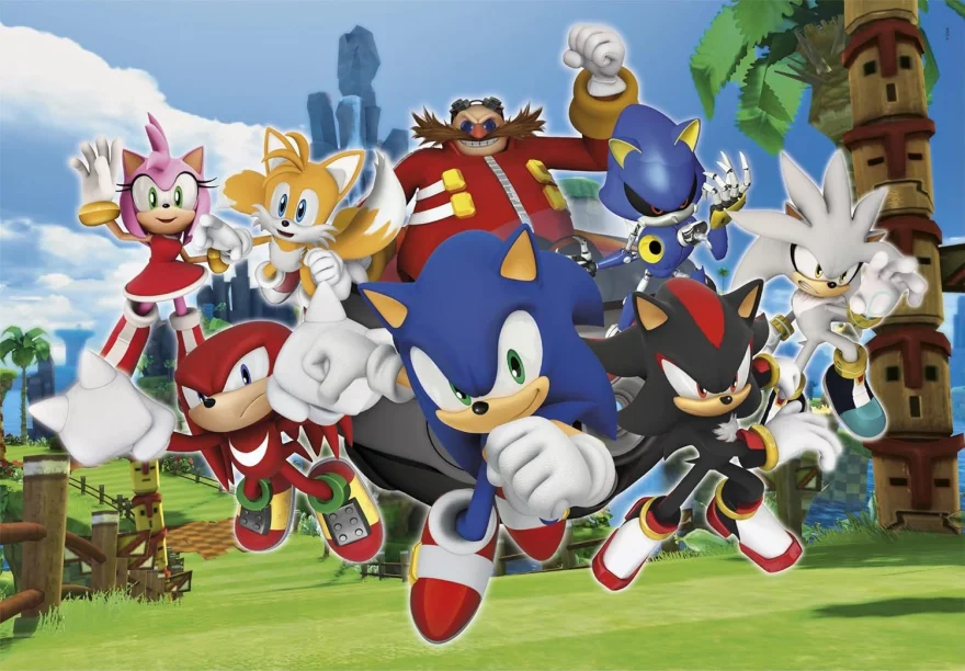 CLEMENTONI Puzzle Ježek Sonic 104 dílků