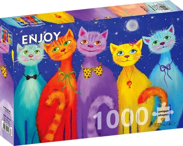 Puzzle Usměvavé kočky 1000 dílků