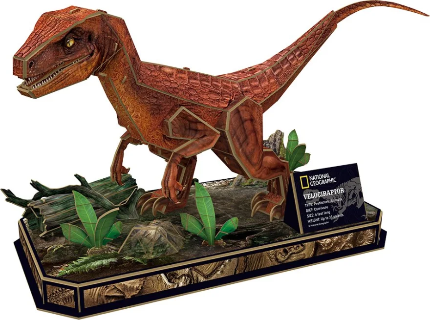 3D puzzle National Geographic: Velociraptor 63 dílků