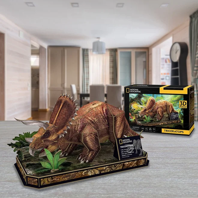 CUBICFUN 3D puzzle National Geographic: Triceratops 44 dílků