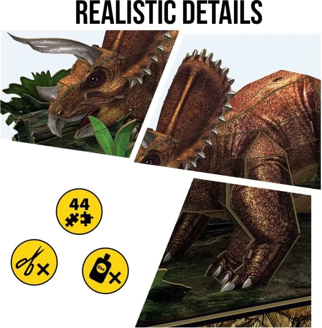 3D puzzle National Geographic: Triceratops 44 dílků