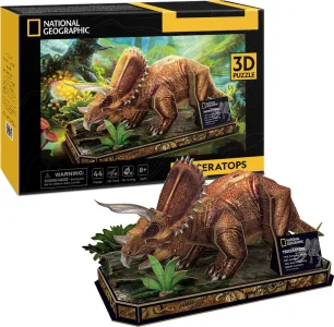 3D puzzle National Geographic: Triceratops 44 dílků