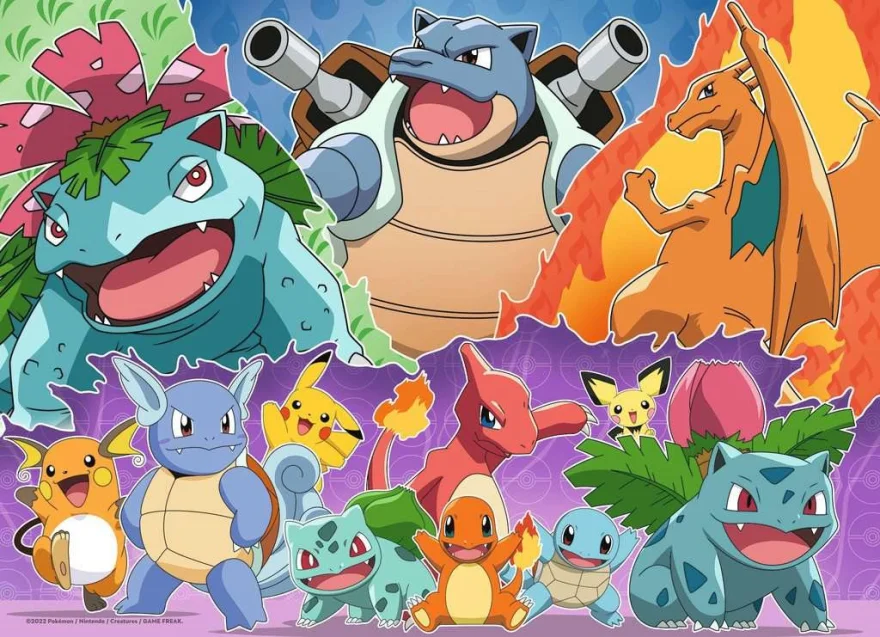 RAVENSBURGER Puzzle Pokémon 4x100 dílků