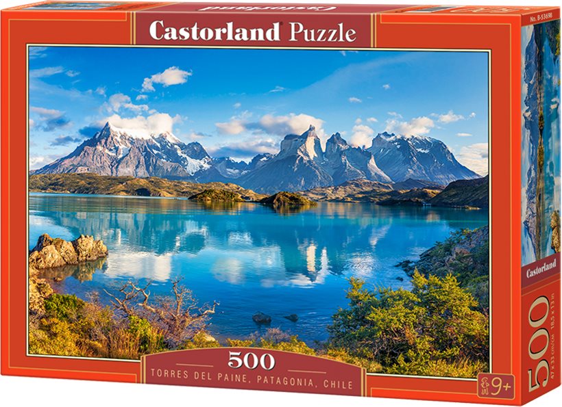 CASTORLAND Puzzle Torres Del Paine, Patagonie, Chile 500 dílků