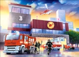 CASTORLAND Puzzle Požární stanice 70 dílků