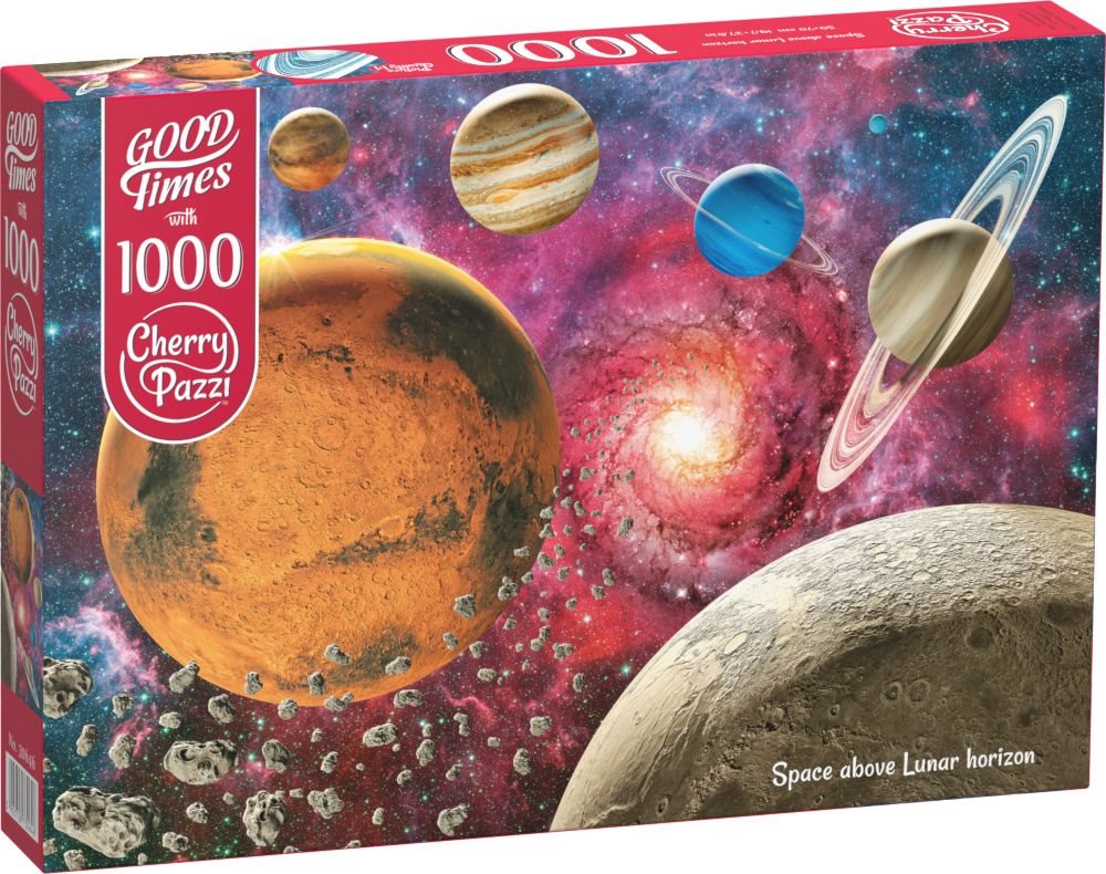 CHERRY PAZZI Puzzle Vesmír nad měsíčním horizontem 1000 dílků