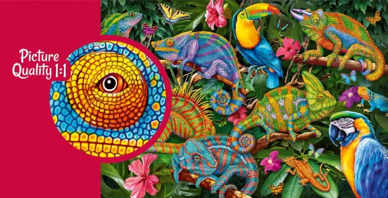 CHERRY PAZZI Puzzle Úžasní chameleoni 2000 dílků