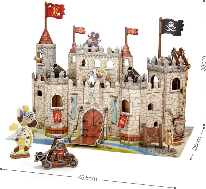 3D puzzle Cubicfun Kids Pirátský hrad 183 dílků